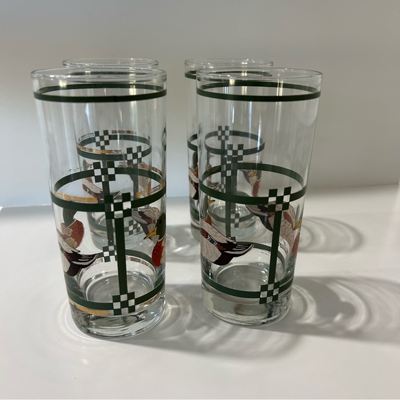 Vintage Libby Set of 4 Mallard Duck Drinking Glasses 6.25” x 3” - Picture 2 of 2